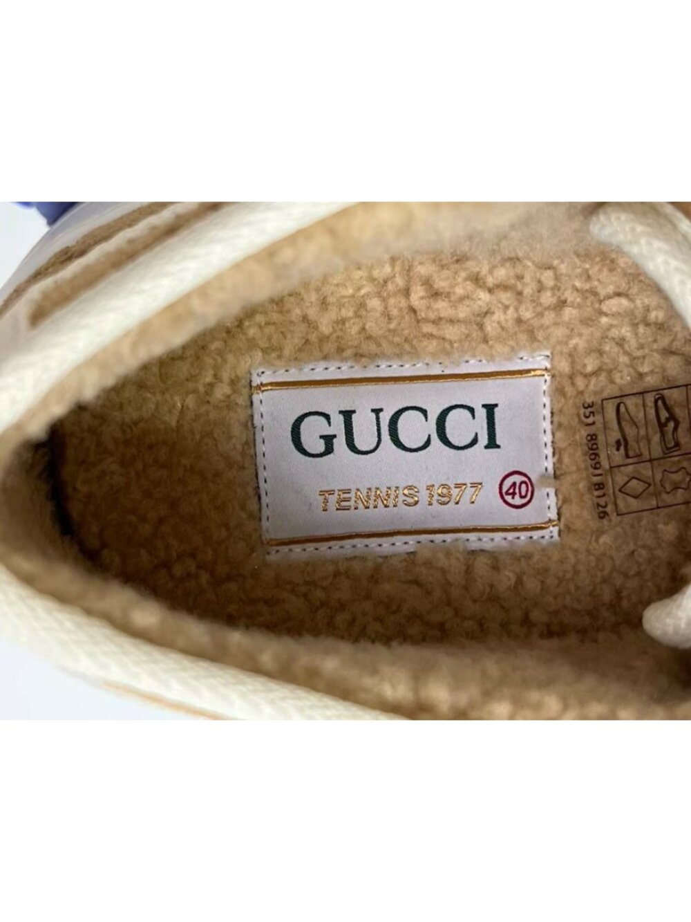 Gucci Women’s Tennis 1977 Trek GG Suede Platform Sneakers Buttersco EU40 796294 - Picture 10 of 14